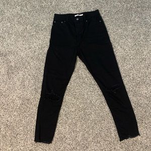 Levi’s black wedgie skinny jeans